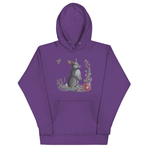 Very Bunny Hoodie Original Art By Maureen van Houwelingen - Image 3