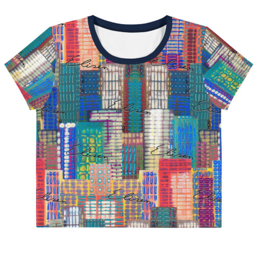 The City Of Elisen Crop Top Original Art By Marcel Elison