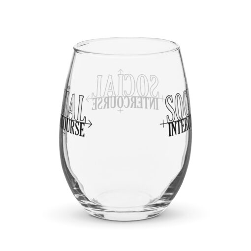 Social Intercourse Show Stemless Wine Glass - Image 2