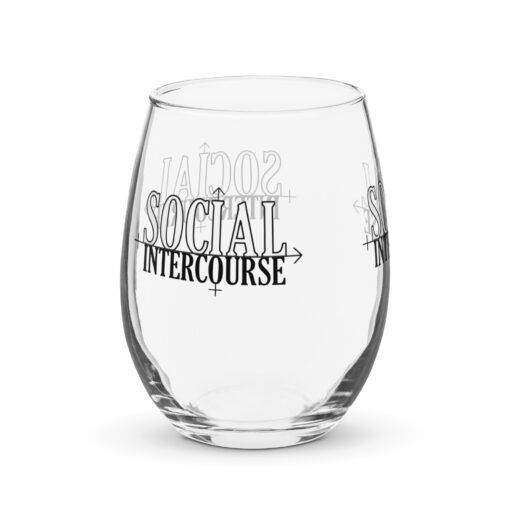 Social Intercourse Show Stemless Wine Glass - Image 4